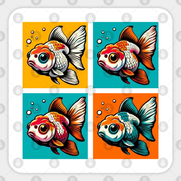 Pop Sarasa Comet Goldfish - Cool Aquarium Fish Sticker by PawPopArt